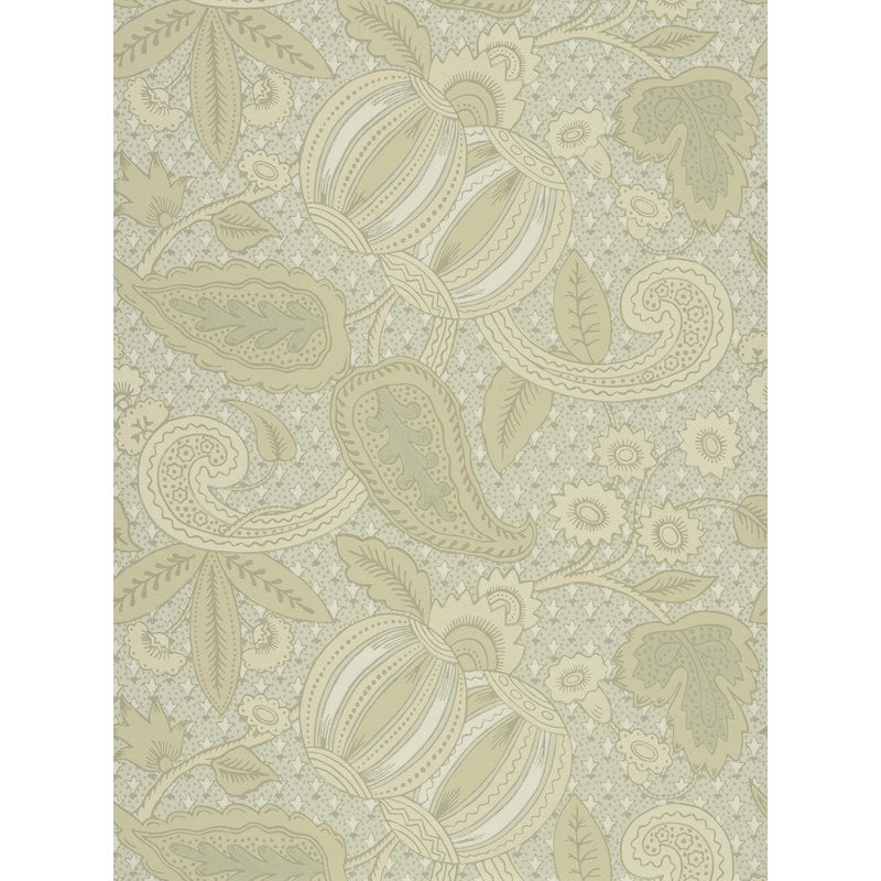 Little Greene Pomegranate wallpaper in Green Scale