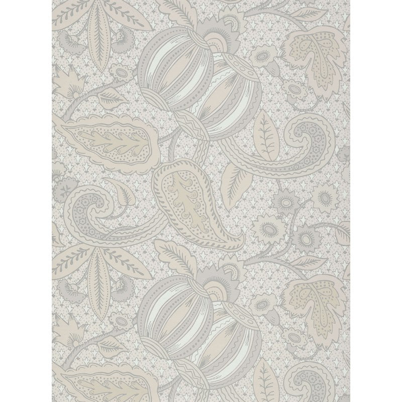 Little Greene Pomegranate wallpaper in Grey Scale
