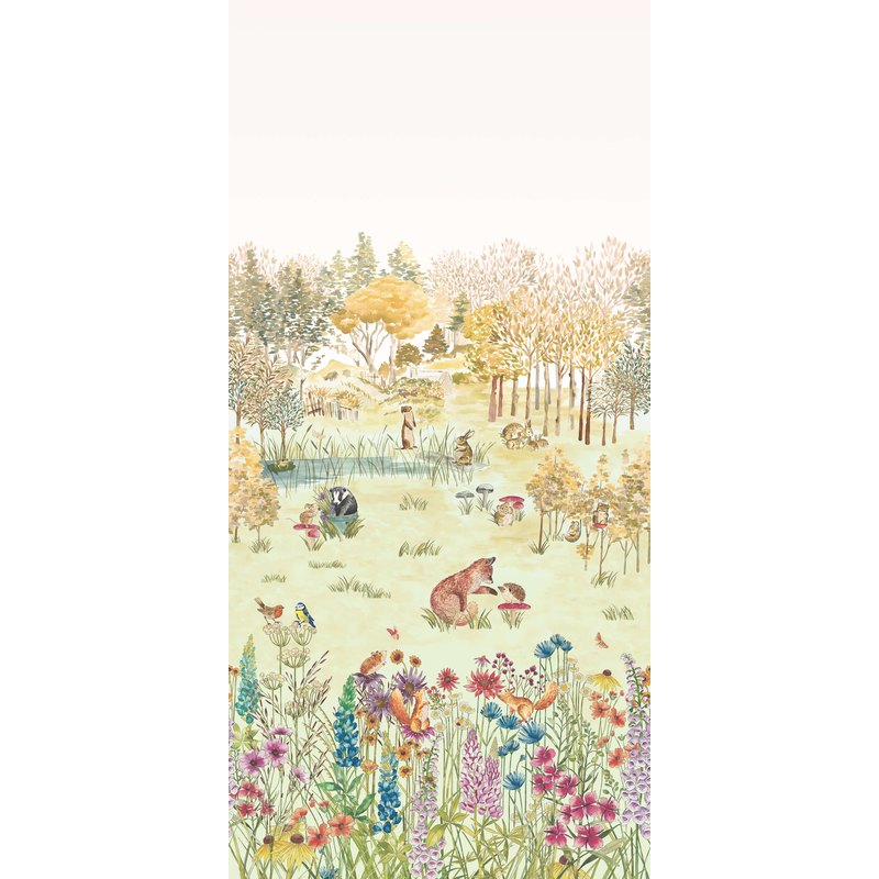 Little Greene Potter's Woodland wallpaper in Harvest