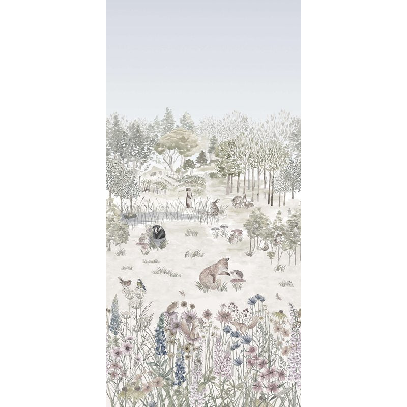 Little Greene Potter's Woodland wallpaper in Solstice