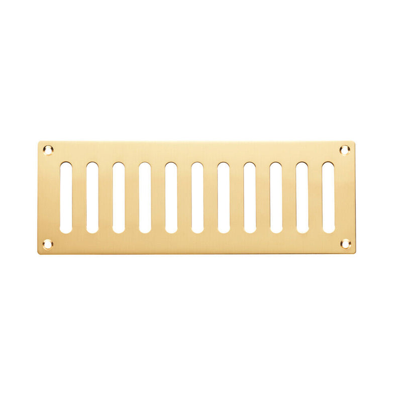 Slotted Ventilator Polished Brass