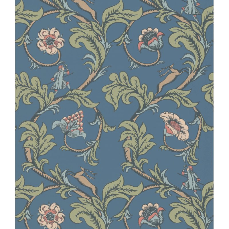 Little Greene Stag Trail wallpaper in Juniper