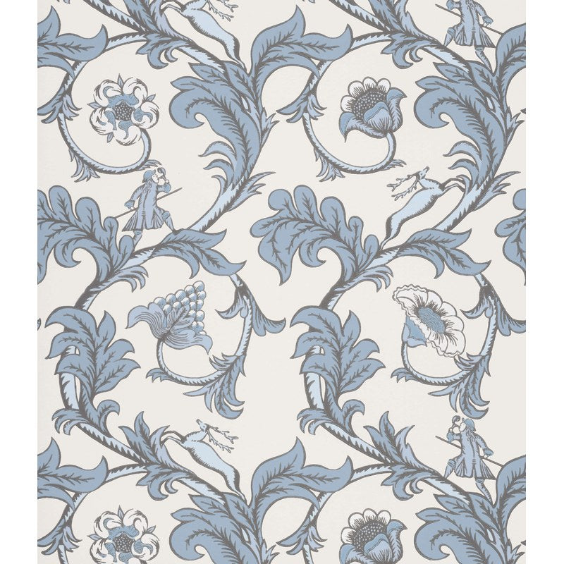 Little Greene Stag Trail wallpaper in Sky