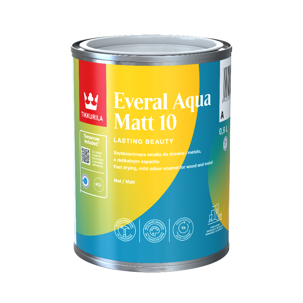 Tikkurila Everal Aqua Matt [10] - TINTED Colour