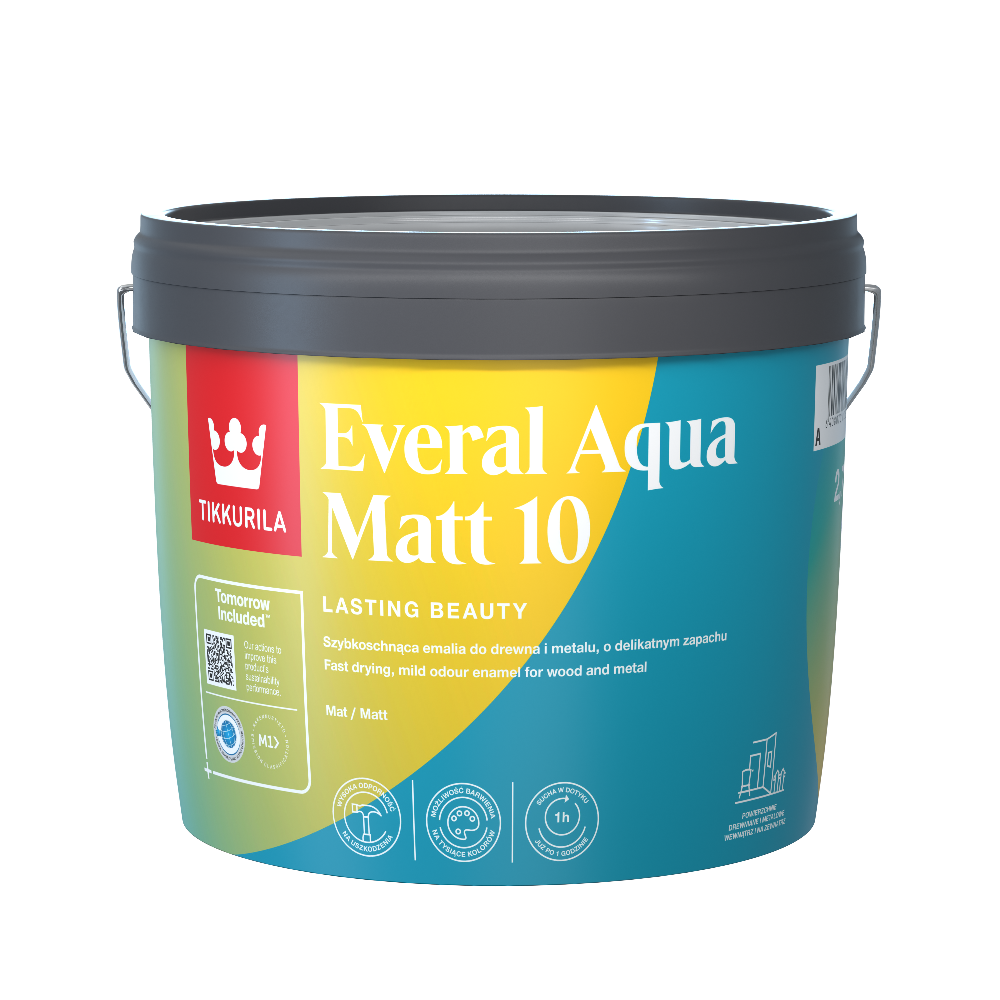 Tikkurila Everal Aqua Matt [10] - TINTED Colour