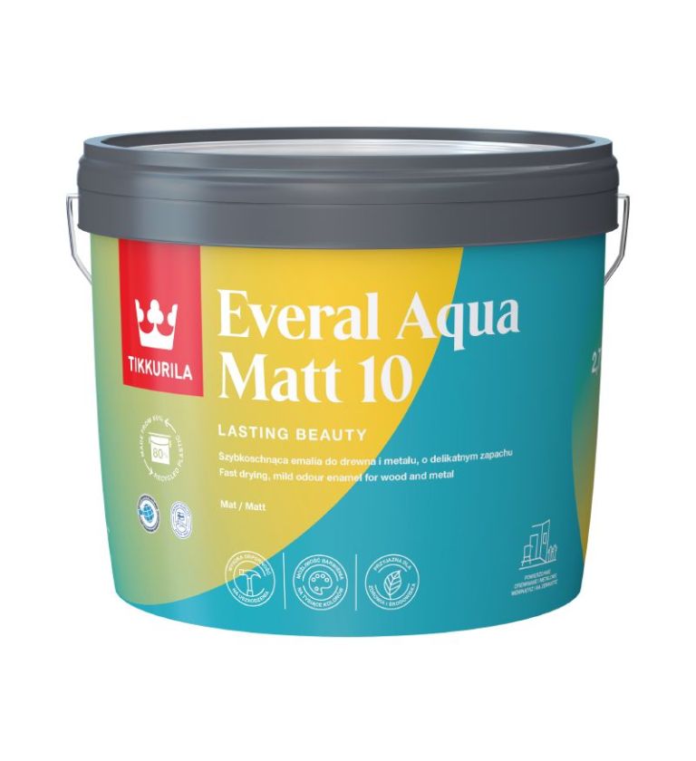 Tikkurila Everal Aqua Matt [10] - TINTED Colour