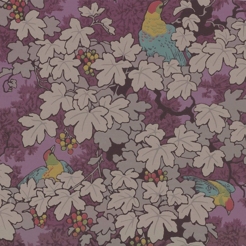 Little Greene Vine wallpaper in Rouge