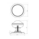 Centre Door Knob 66mm JV59SC Satin Chrome