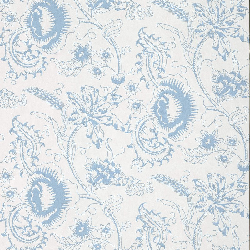 Little Greene Woodblock Mono wallpaper in Juniper