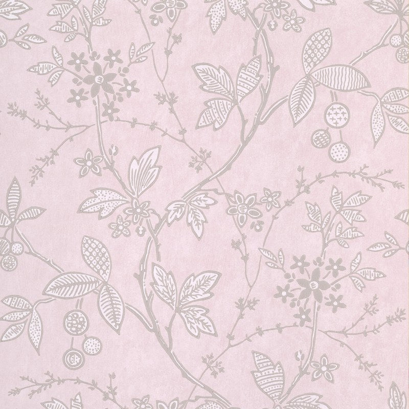 Little Greene Wrest Trail wallpaper in Pink Plaster