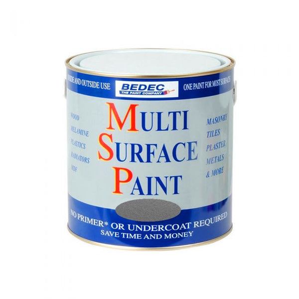 Bedec Multi Surface Paint Silver 250ml