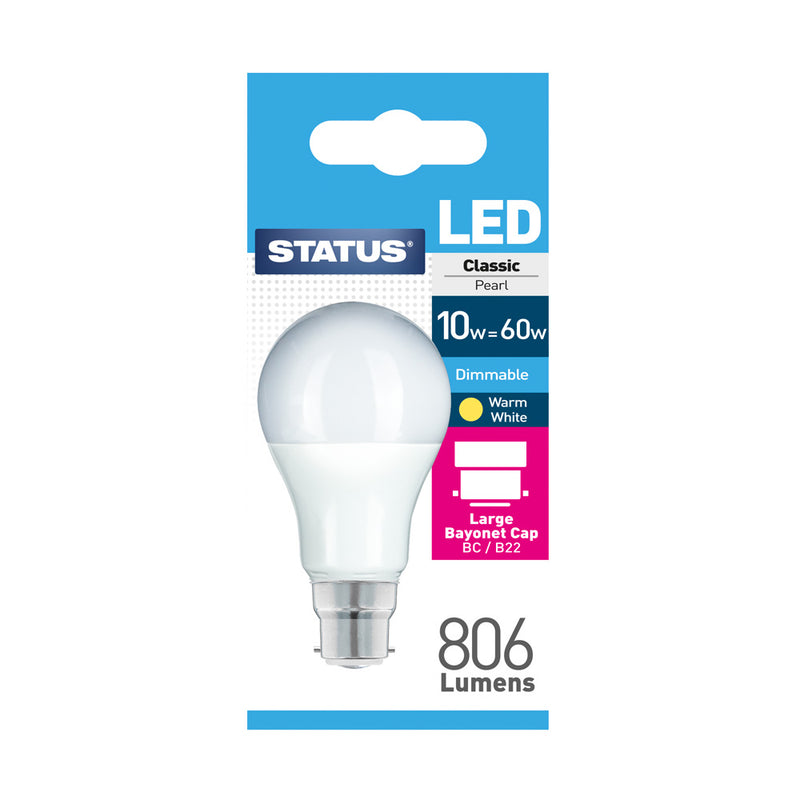 Status LED GLS BC 10W Dimmable