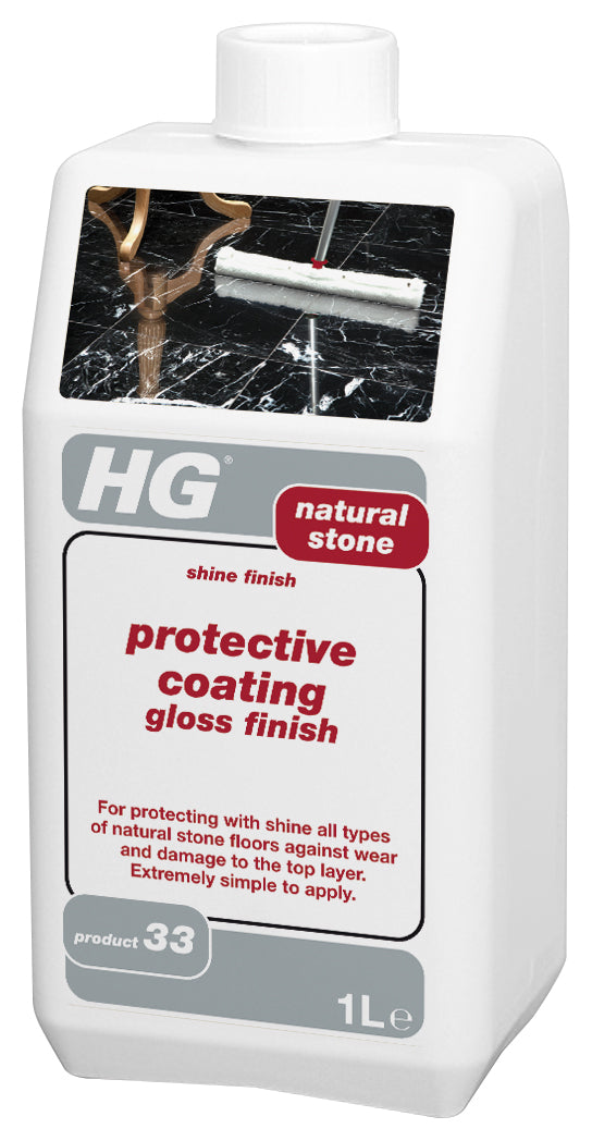 hg natural stone protective coating gloss finish (shine finish) (HG product 33)