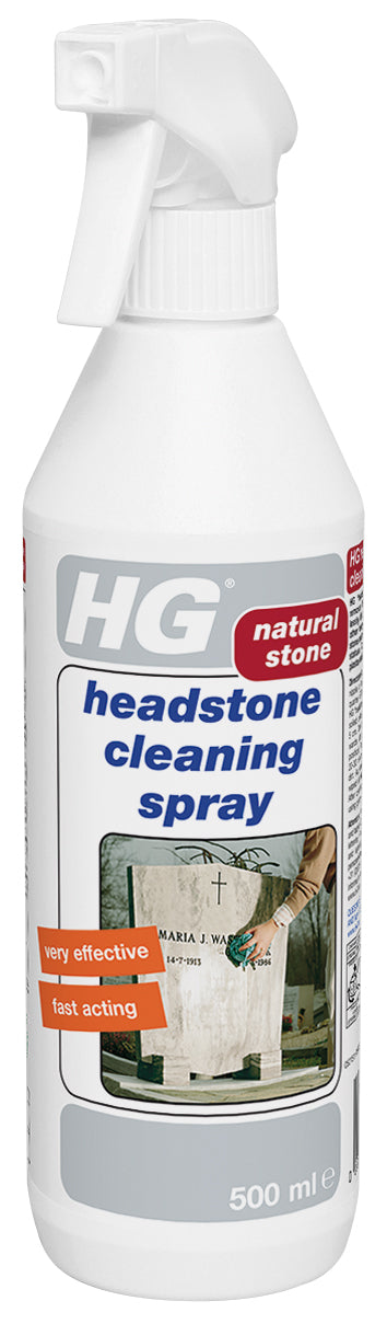 hg natural stone headstone cleaning spray 500ml