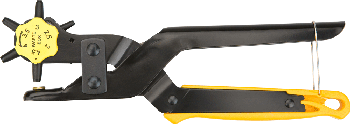 Revolving leather punch