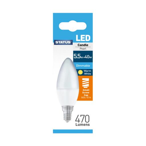 Status LED Candle SES 5.5W Dimmable