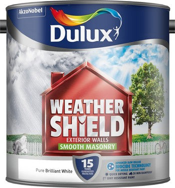 Dulux Weathershiled Smooth Pure Brilliant White 2.5L
