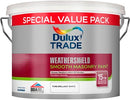 Dulux Trade Weathershield Smooth Masonry Pure Brilliant White 7.5L