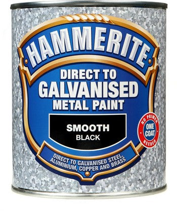 Hammerite Direct to Galvanised Metal Black 750ml