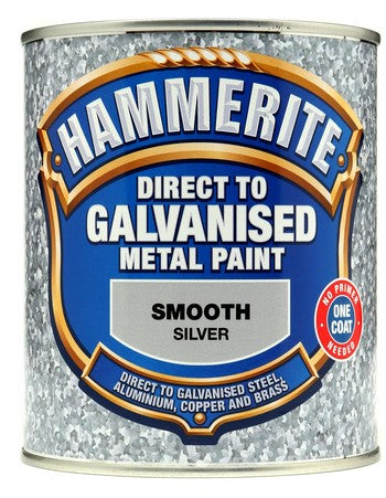 Hammerite Direct to Galvanised Metal Silver 750ml
