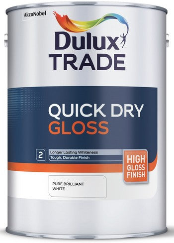Dulux Trade Quick Dry Gloss Pure Brilliant White 1L