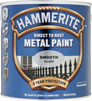 Hammerite Direct to Rust Metal Paint Smooth Silver