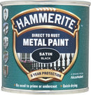 Hammerite Direct to Rust Metal Paint Satin Black