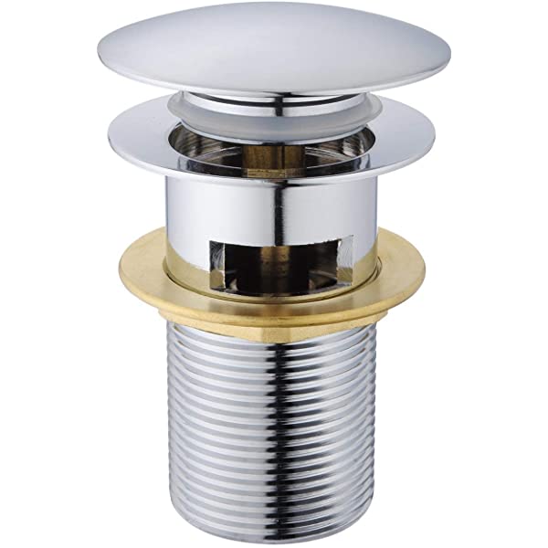 Basin Waste Slotted Chrome Plug
