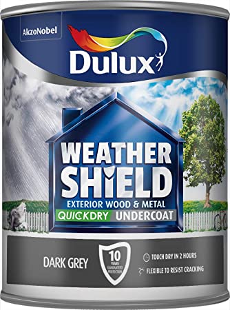 Dulux Weathershield Quick Dry Undercoat Dark Grey 750ml