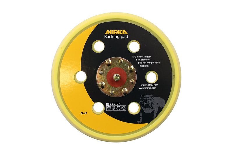 Mirka Backing Pad 150mm 5/16" PSA 6H Medium