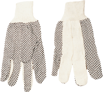 Working gloves, rubber dotted