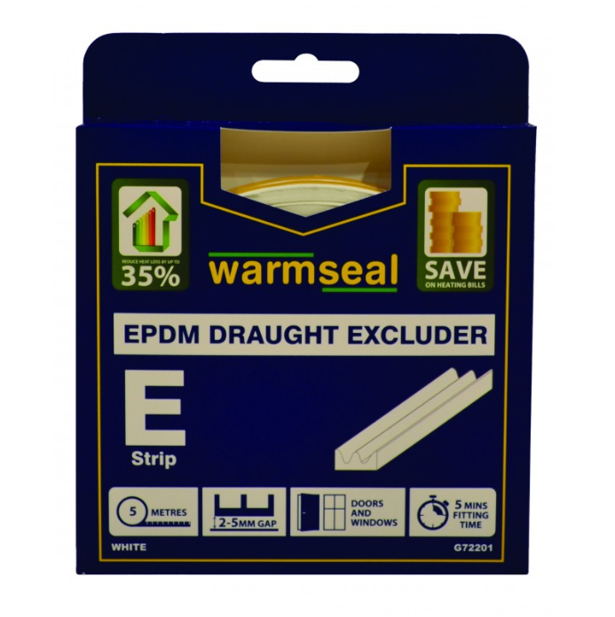 E Profile Foam Draught Excluder 5m