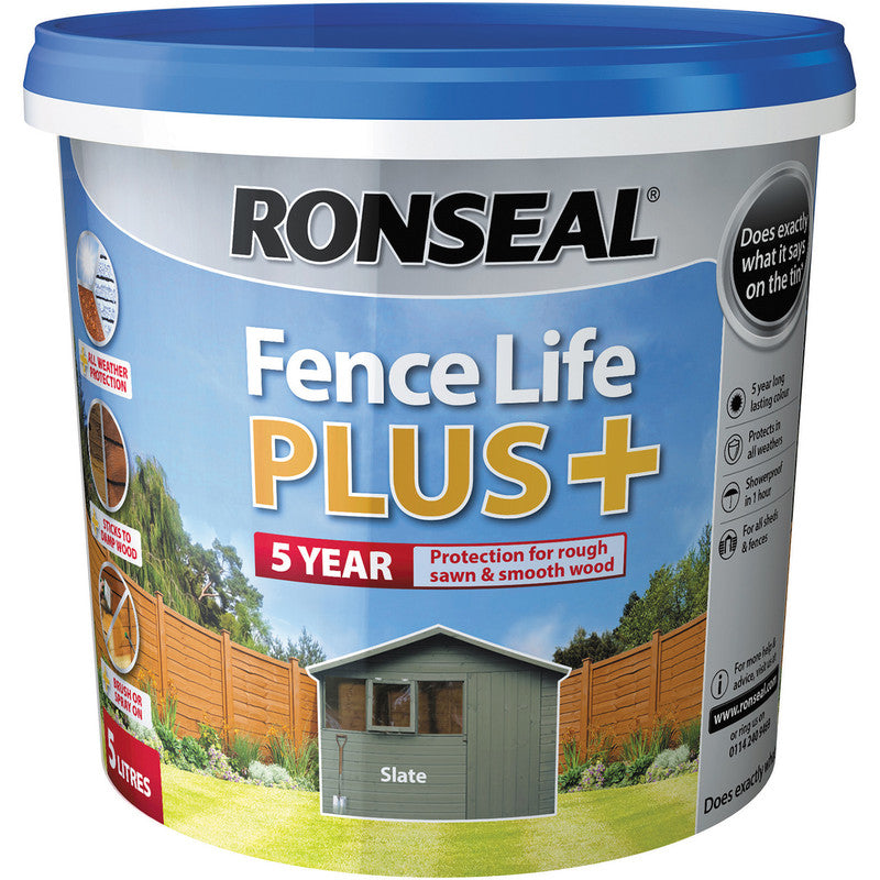 Ronseal Fence Life Plus Slate 5 L