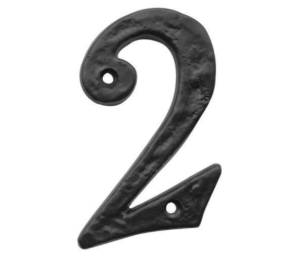 Black Antique Door 0-9 Numerals (100mm Height)