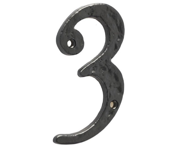 Black Antique Door 0-9 Numerals (100mm Height)