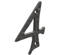 Black Antique Door 0-9 Numerals (100mm Height)