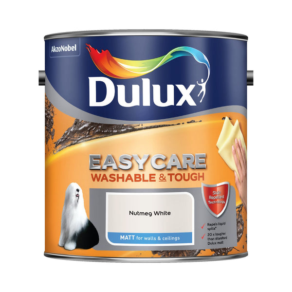 Dulux Easycare Washable & Tough Matt Nutmeg White 2.5 Litre