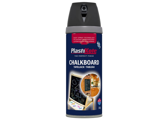 PlastiKote Chalk Board Spray Paint Black 400ml