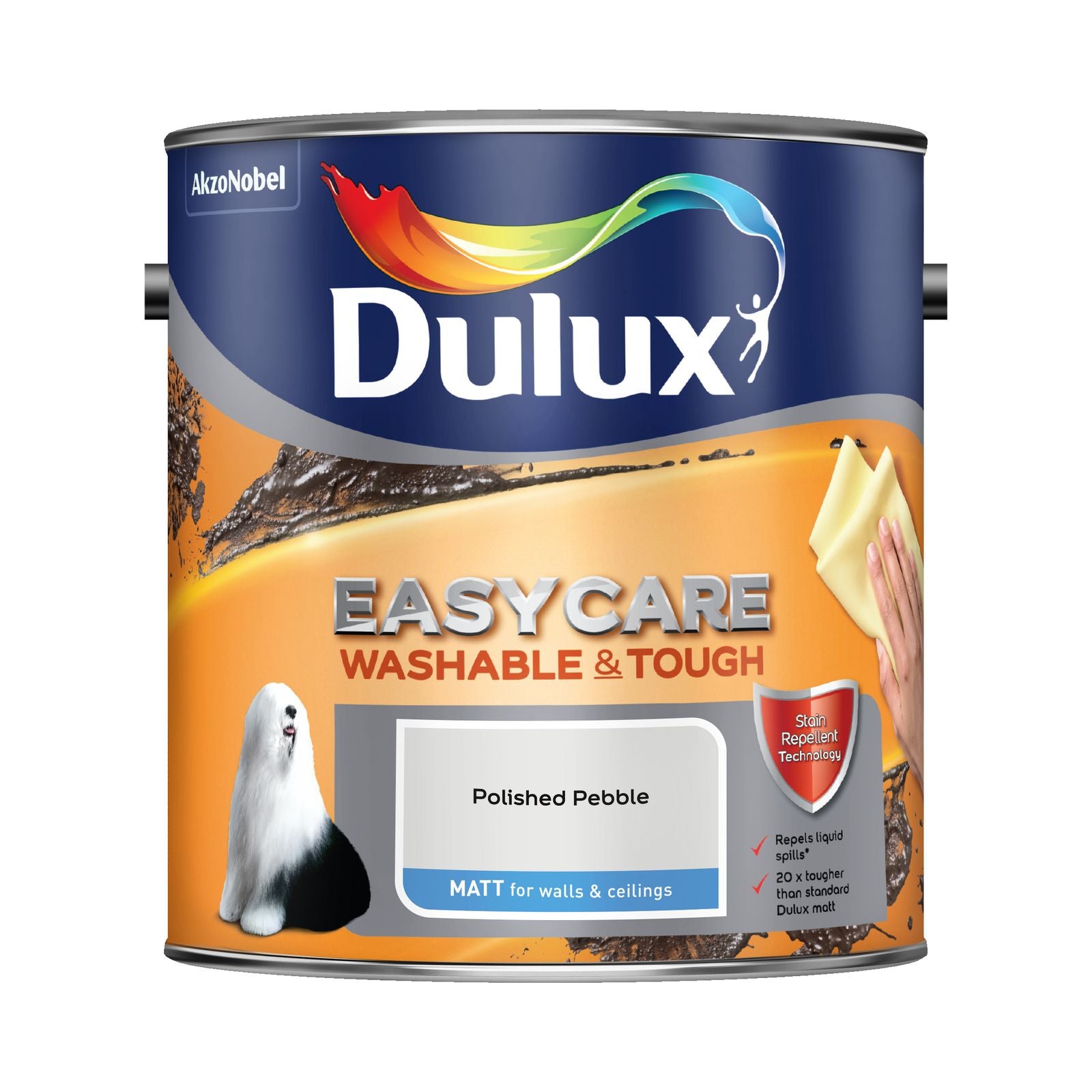 Dulux Easycare Polished Pebble Matt Paint – Decor Express London paint specialists.
