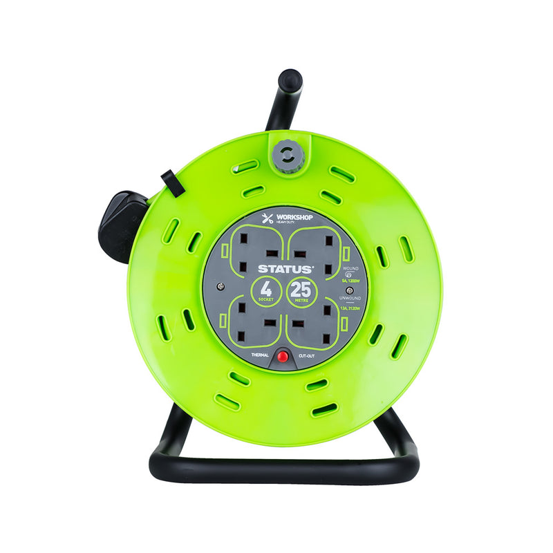 Status Cable Reel 4 Socket 25M