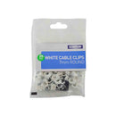 Cable Clips Round White 7mm