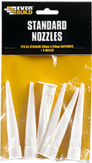 Standard white nozzles Pack of 6