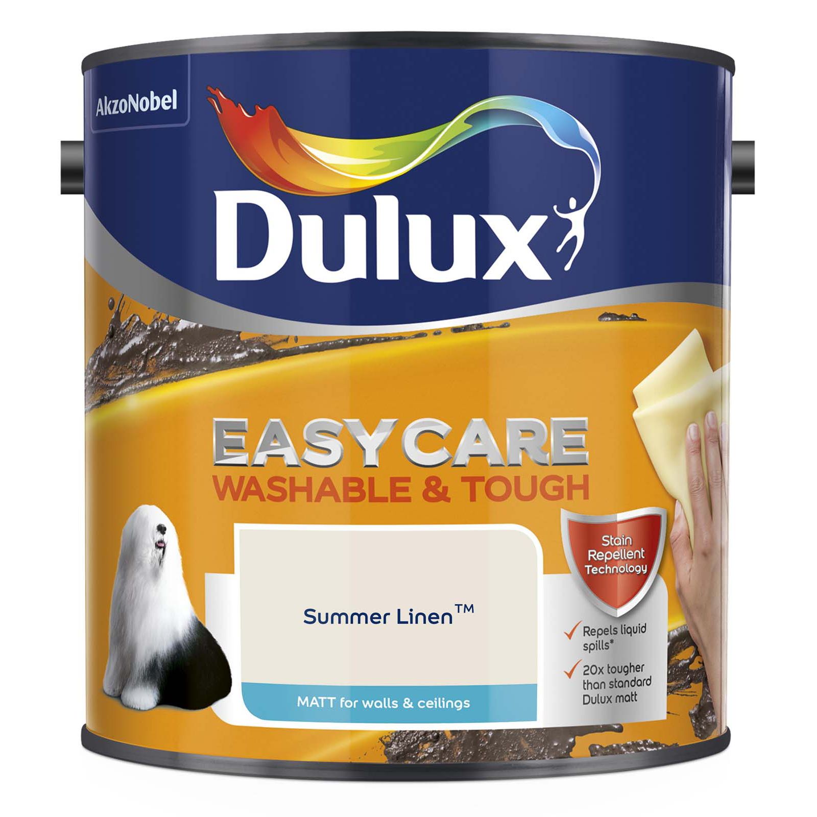 Dulux Easycare Summer Linen Matt Paint 2.5L – Decor Express paint shop Clapham & Richmond.