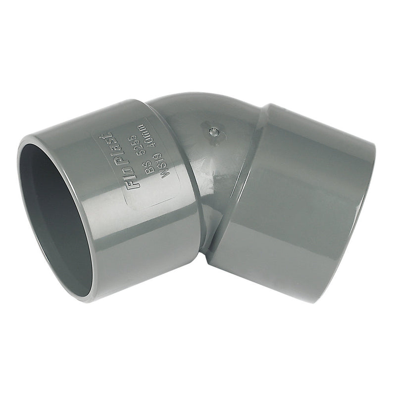 Solvent Weld 135 Bend Grey