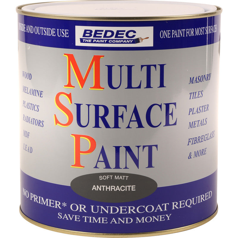 Bedec Multi Surface Paint Anthracite