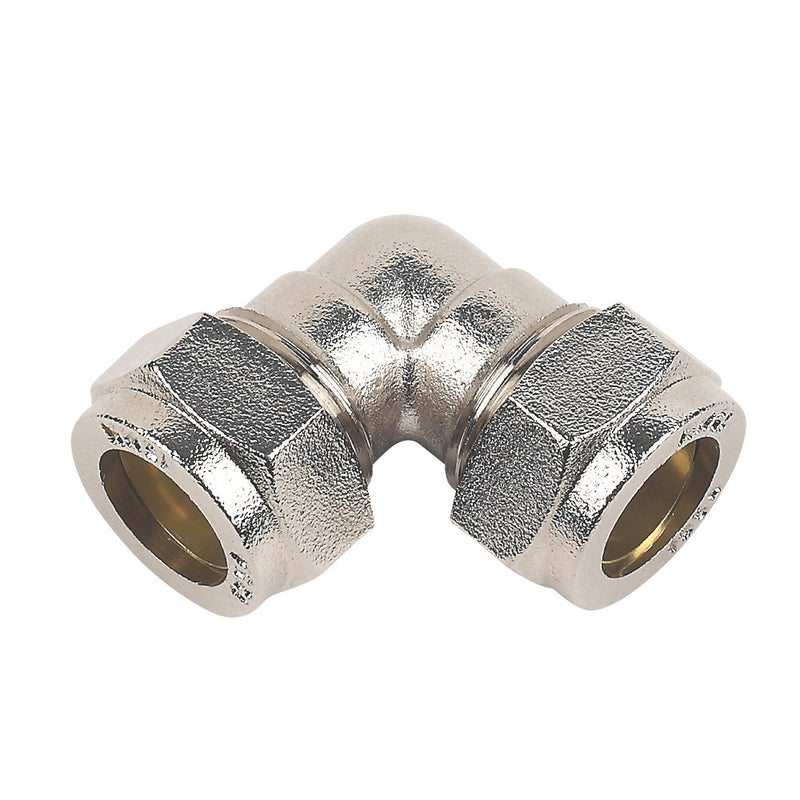 Compression Elbow Chrome 15mm