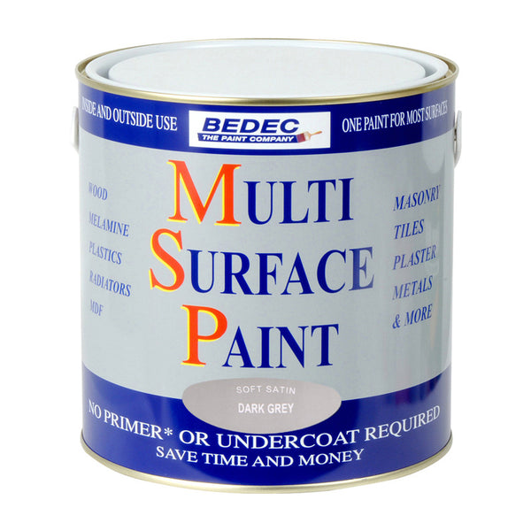 Bedec Multi Surface Paint Dark Grey