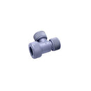 Pushfit Unequal Tee Grey 22x22x15mm