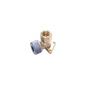 Pushfit Wallplate Elbow Grey 15mm