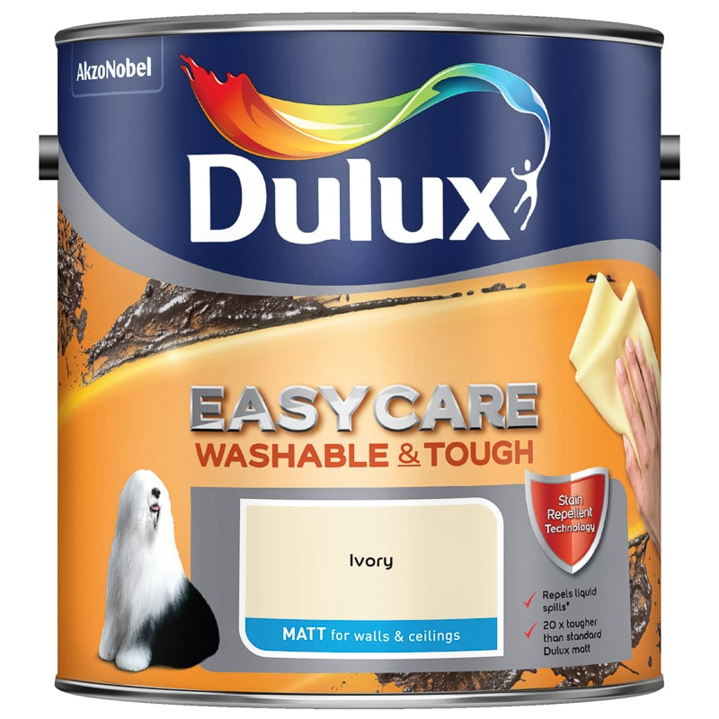 Dulux Easycare Ivory Washable Matt Paint 2.5L – Decor Express Clapham & Richmond.